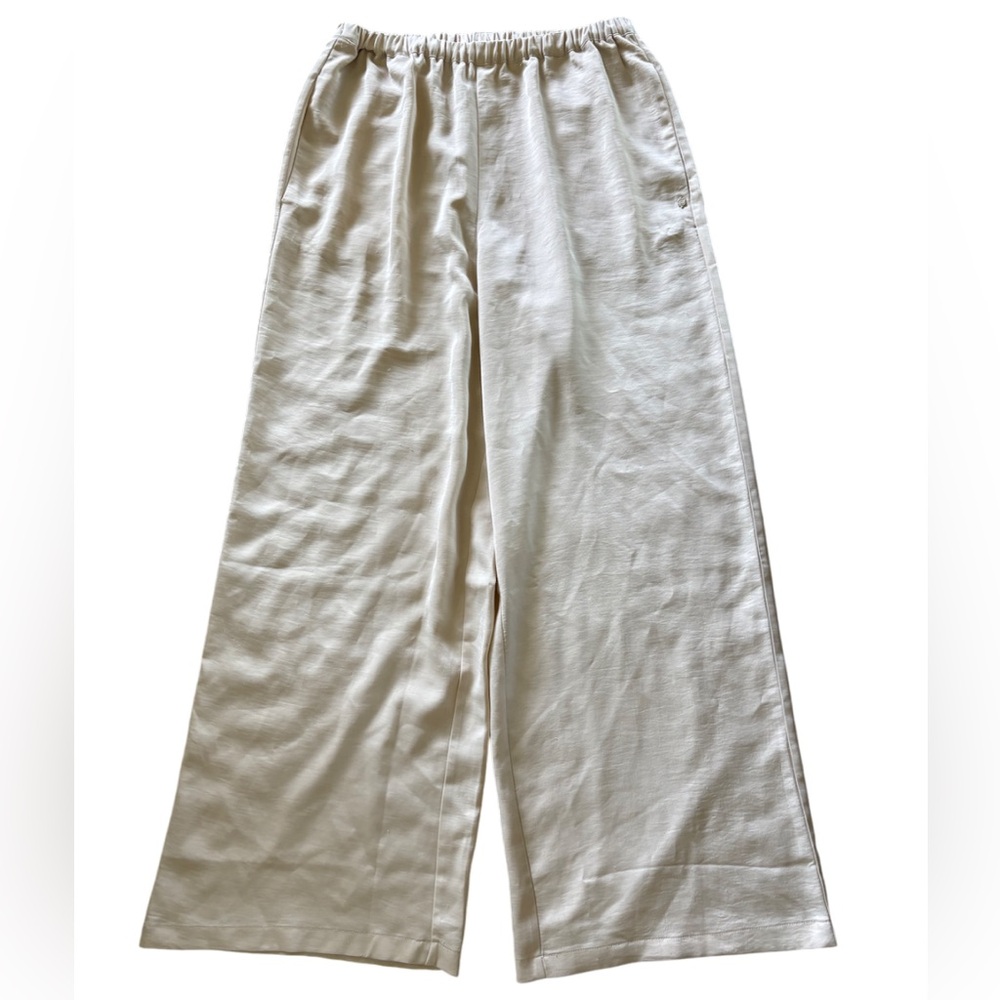Fabletics Cream Silky Sleep Pants